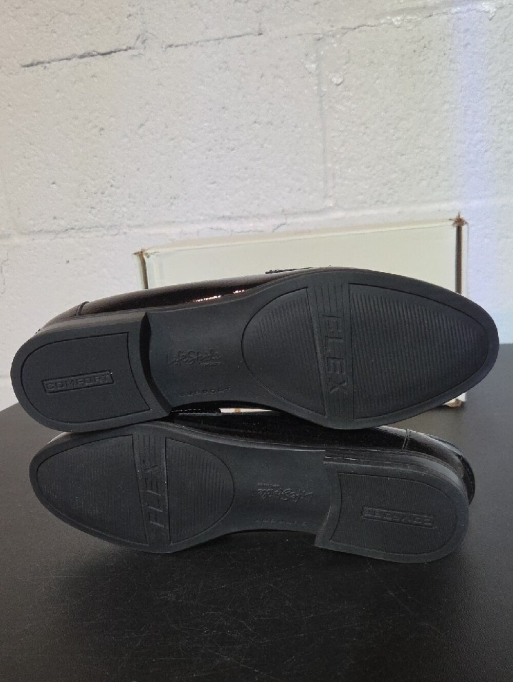 Life Stride Black Patent Leather Loafers - Picture 7 of 8